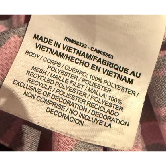 Nike Tank Top Women's Medium Black Pink Polyester Dri Fit Racerback Workout Top - Picture 4 of 8